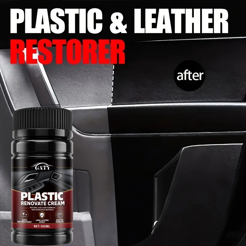 Trim Restorer Plastic - Plastic & Interior Restorer Wax, Tire