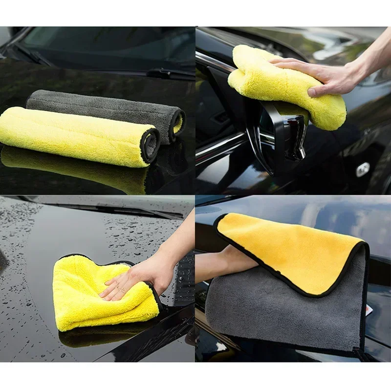 1/5pcs Thicken Car Microfiber  - Microfiber Towel Detailing ulasan dan harga