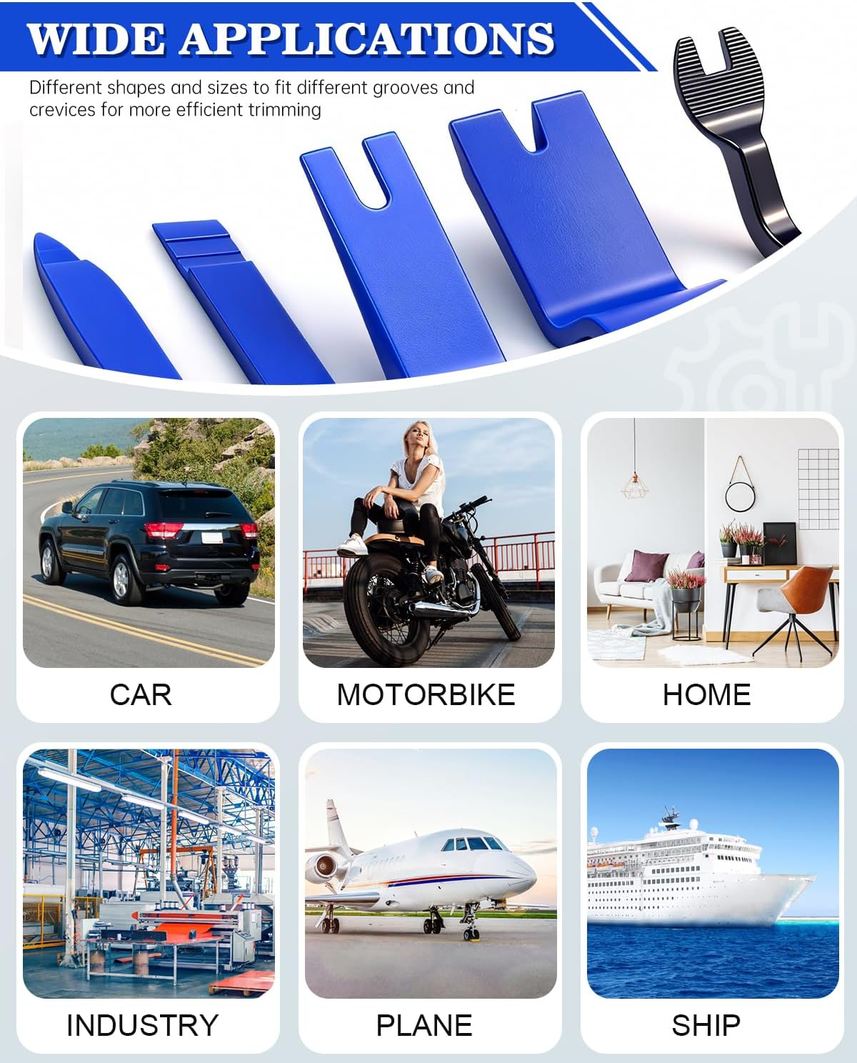 8pcs Car Hand Tool Set Car Dis - Trim Restorer Plastic ulasan dan harga
