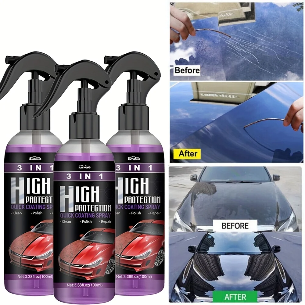 3 in 1 Car Ceramic Liquid Coat - Car Wax Ceramic Coating ulasan dan harga