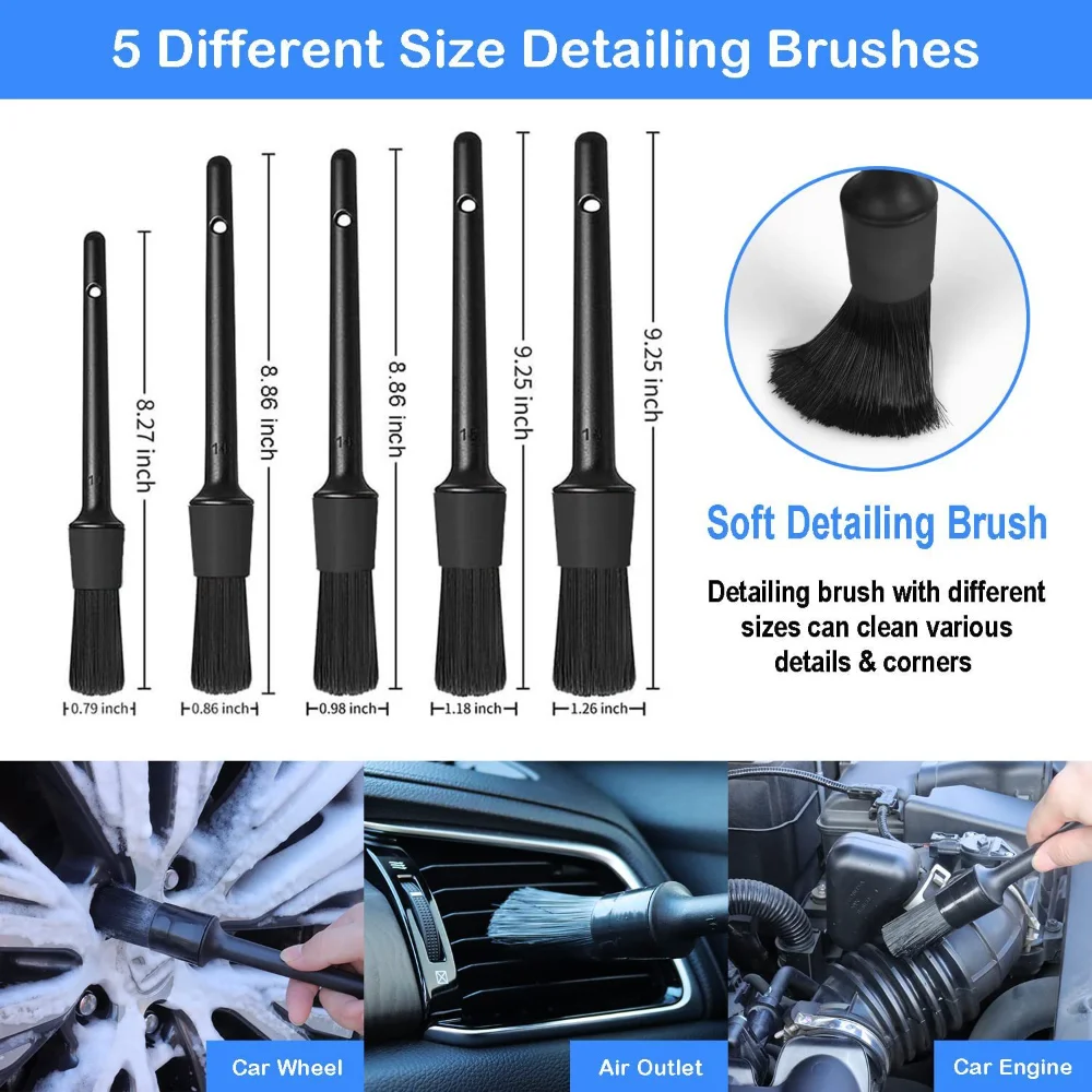 Car Wash Brush Set Detailing B - Dirt Brush Interior ulasan dan harga